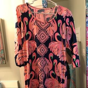 Lilly Pulitzer flamingo dress